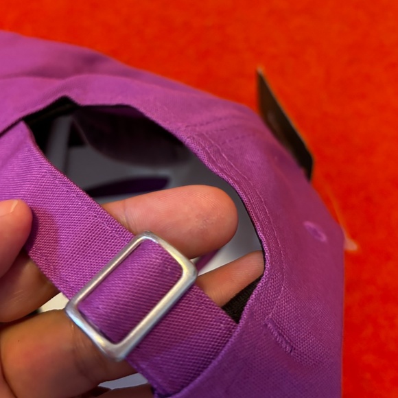 The North Face unisex crimson purple 100% cotton retro dad cap NWT - Picture 7 of 8